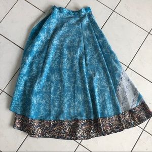 Silk wrap skirt